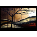 5 Panels Handmade Landscape Oil Painting on Canvas